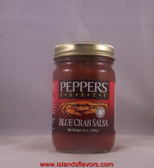 PEPPERS ZESTY Blue Crab Salsa 12oz Jar