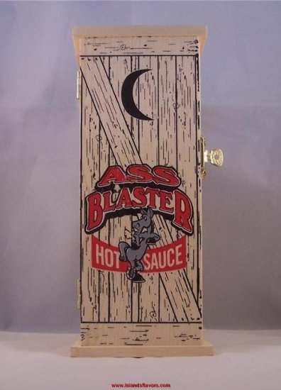 Ass Blaster Hot Sauce - In A Wood Box Outhouse