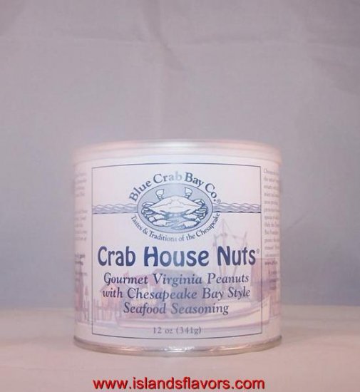 Crab House Nuts Blue Crab Bay Co. Seafood Seasoned Peanuts