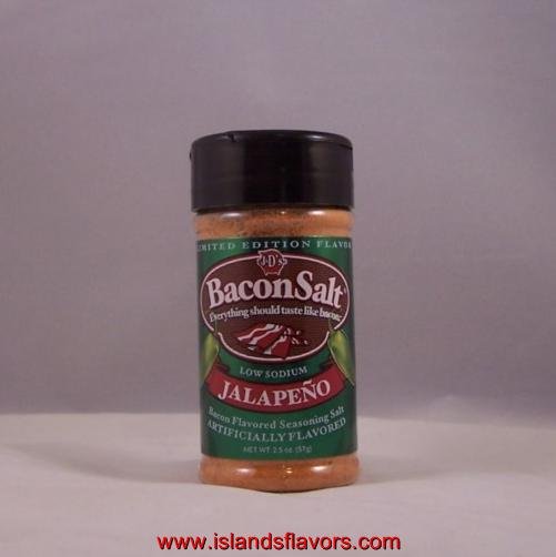 J&D's Bacon Salt JALAPENO Flavor 2oz Low Sodium