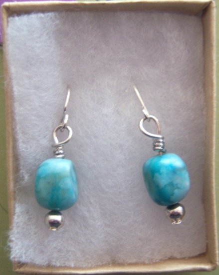 Turquoise Square Earrings