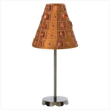 Candle Lamp W/Metal stand (Brown)