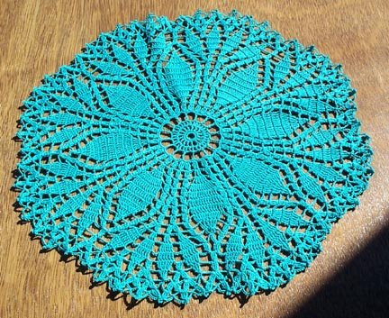 Fern Leaf Hand Crochet Doily - **NEW**