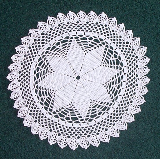 Prairie Star Hand Crochet Doily - **NEW**