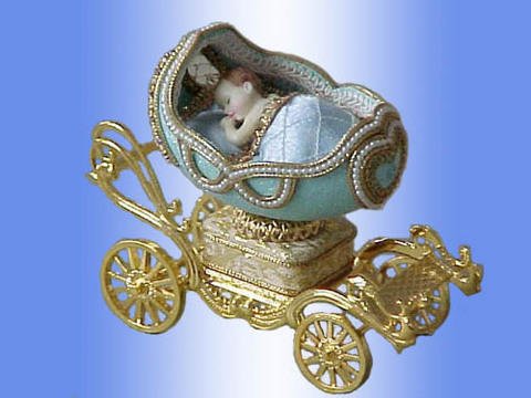 real goose egg jewellery box with music box