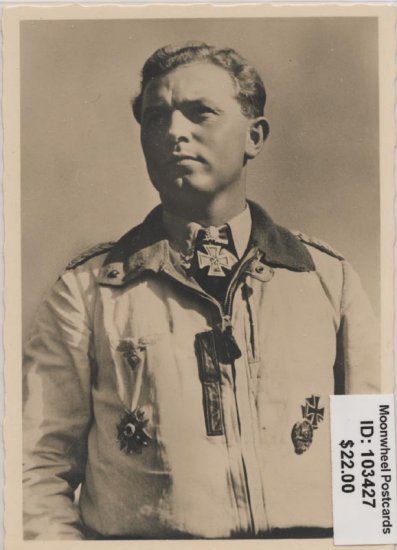 Knighs Cross Winner Oberstleutnant Oesau. Luftwaffe