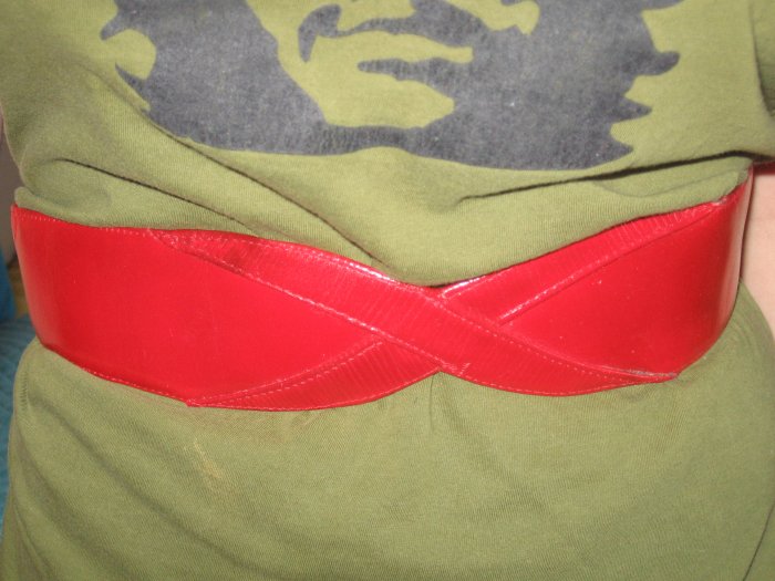 80's Red Liz Claiborne LEATHER belt