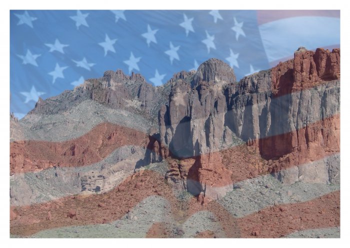 Superstions with Flag (5x7)