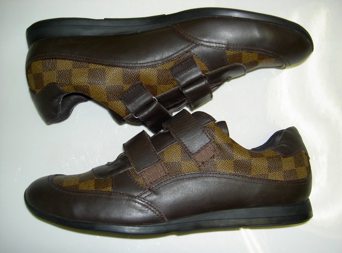 New Men Louis Vuitton Check Shoes Sneakers US 10 EU 43