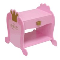 KidKraft Pink Princess Toddler Nightstand Table KK 76124