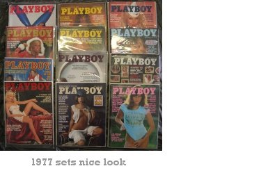 Playboy Magazines 1977 Complete Year