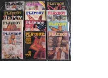 Playboy Magazines 1976 Complete Year