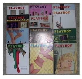 Playboy Magazines 1958 Complete Year
