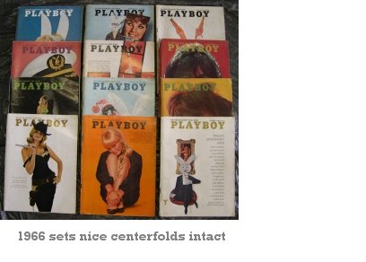 Playboy Magazines 1966 Complete Year