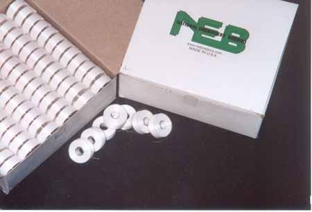 NEB Bobbins - 144 bobbins - Style L - White