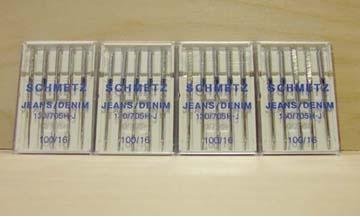 20 Schmetz Jeans/Denim 100/16 Needles 130/705H-J