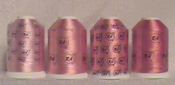 Robison-Anton Coral Rayon Machine Embroidery Thread Set (4 mini-king cones, 1000 meters)