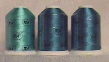 Robison-Anton Peacock Rayon Machine Embroidery Thread Set (3 mini-king cones, 1000 meters)