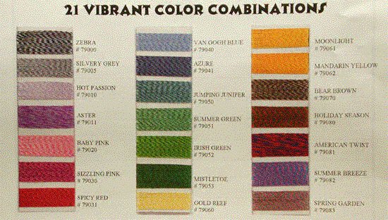 Robison-Anton Twister Tweed Rayon Machine Embroidery Thread (1 mini-king cone, 694 meters/700 yards)