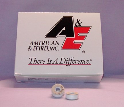 American & Efird Sided Bobbins - White