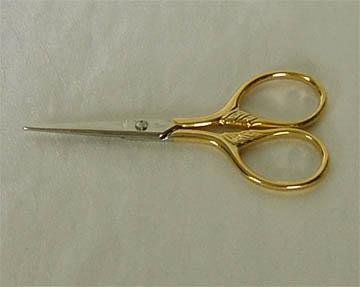 Clauss Gold-Line Embroidery Scissors, Lion's Tail, 3.5"