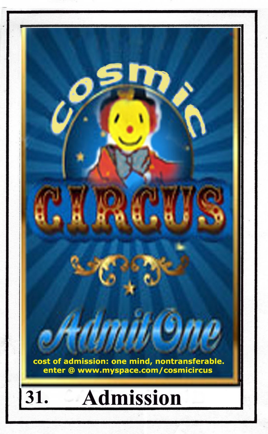 Cosmic Circus- rare DVD based on the graphic novel trilogy