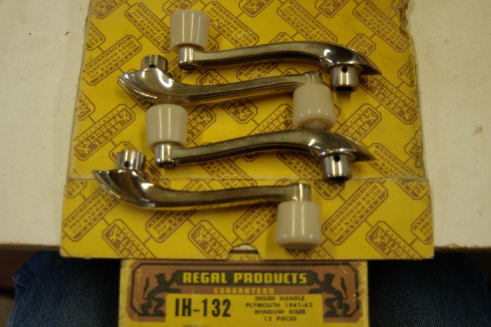 1941 42 PLYMOUTH Inside Handle window riser ( 4 )