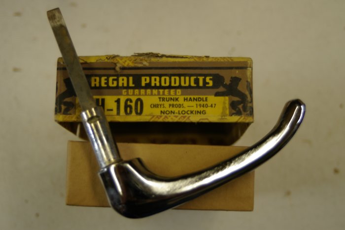 1940 47 CHRYSLER products Trunk Handle Regal DH-160