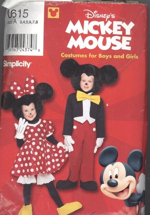 Mickey Mouse Costume Patterns