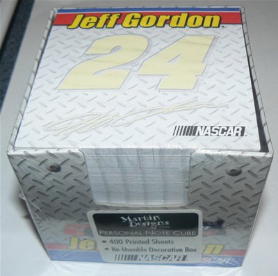 NEW #24 Jeff Gordon 400 CT. Personal Note Cube W/Box