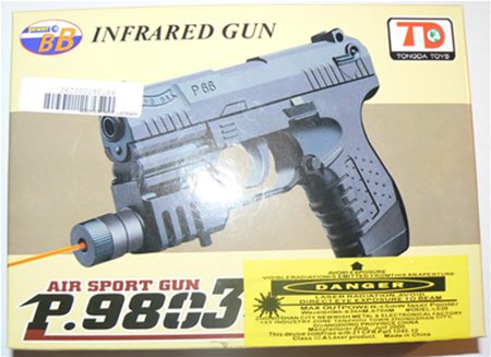 Airsoft Tongda P66 P9803-A SPRING PISTOL INFRARED LASER - NIB + FREE SHIPPING