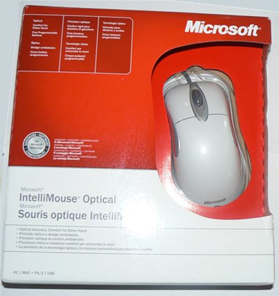 Microsoft IntelliMouse Optical USB PS2 PC MAC D58-0061 EN/XC/FR/ES WHITE - NIB