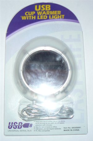USB Powered Coffee Cup Warmer or Scented Candle Warmer #AKA50091 - NEW!