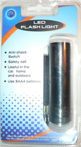 MICRO BLACK 3 LED FLASHLIGHT 3AAA - NIP + FREE SHIPPING!
