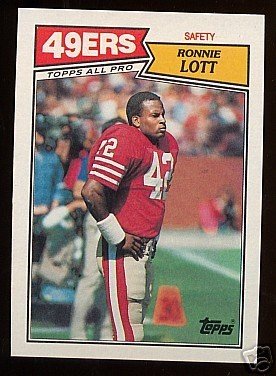 1987 Topps #123 Ronnie Lott NRMT