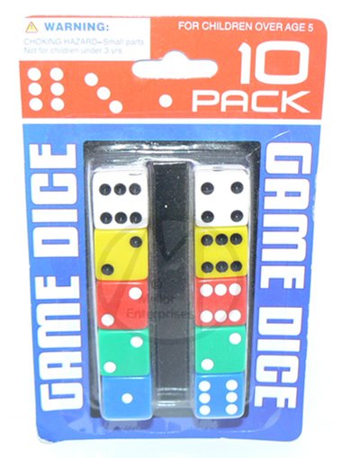 NEW 10 Party Casino Game RPG Bunco Bunko Dice Set Multi Color + FREE SHIPPING