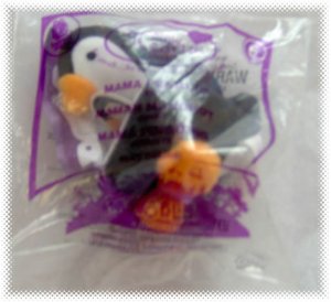 2010 McDonalds Happy Meal Toy Only Hearts Pets #5 Mama Penguin - NIP & FREE SHIPPING