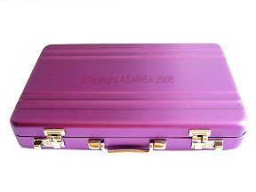 BUSINESS CARD HOLDER - BRIEFCASE DESIGN PURPLE ECBCH-A1002