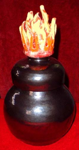Pewter Flame Pot