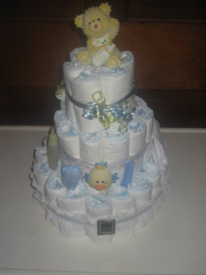 Mom's Picture Frame Diaper Cake