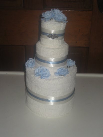 Blue / Angel Towel Cake