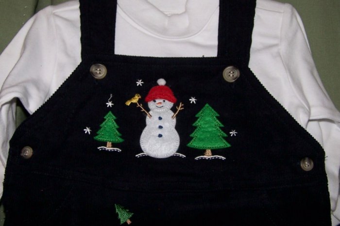 NEW GOODLAD Boys Winter 2 Piece Outfit Snowman NWT 6/9M