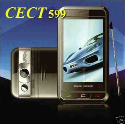 CECT 599 dual band dual sim card mobile phone unlocked