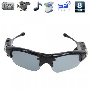 5 in 1 Sunglasses Mini Spy Camera DVR with Video,Photos, MP3, FM Radio, PC Camera
