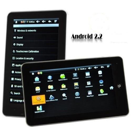 7inch Android 2.2 A9 tablet pc