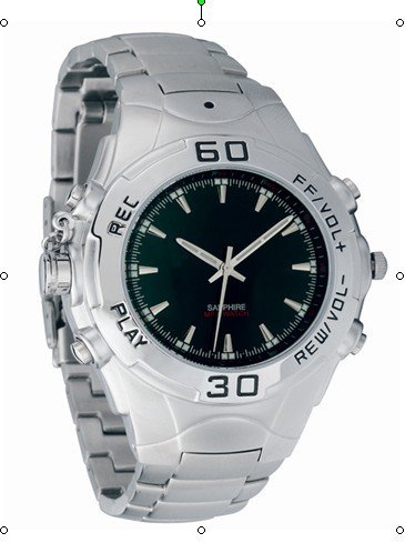Free shipping Brand New 2GB USB 5 in 1 functional Watch MP3 Player