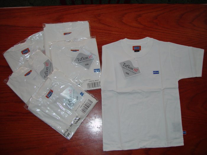 Youth Boys Sz 5/6x Tee Shirts with Teflon HT Protector Lot of 6 pcs.