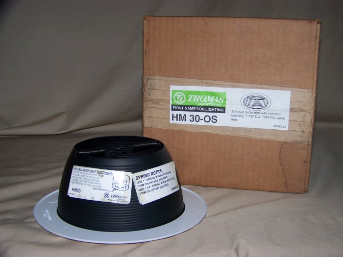 recessed downlight trim black baffle