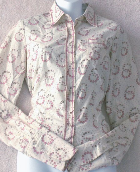 FREE PEOPLE Womens print blouse Size small