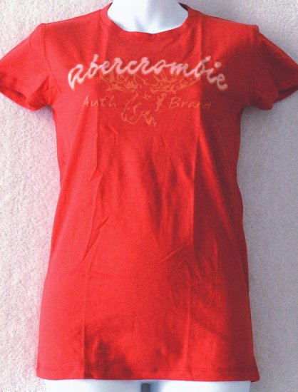 ABERCROMBIE & FITCH Womens/Juniors logo T-shirt Size small